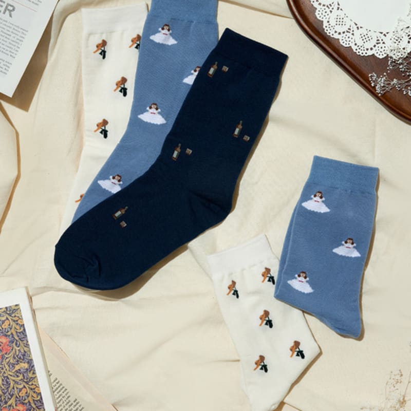 STUDIO SOCKSTOP Scarlett O'Hara Ribbon Hat Socks