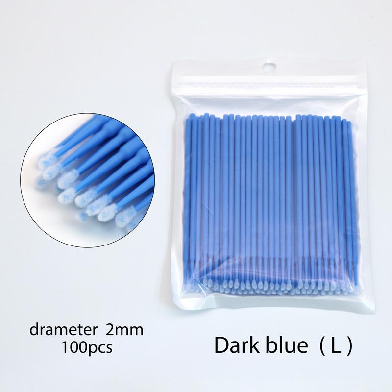 100Pcs Disposable MicroBrush Lash Cotton Swab Eyelash Extension Glue Cleaning Brushes Applicator Sticks Makeup Tools Wholesale