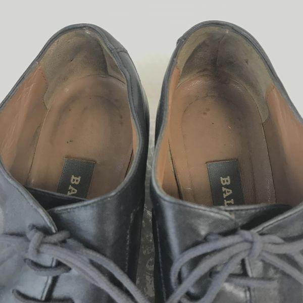 Hergestellt in Italien BALLY Leder U-Tip Businessschuhe Damen 36.5 23.5 Schwarz(GEBRAUCHT)