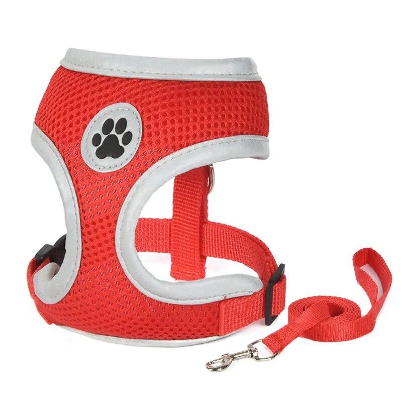 Cat Harness Leash Set Reflective Puppy Pet Walking Lead Leash Escape Proof Kitten Harness For Cats Small Dogs Cat Accessories