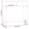 Console Table Grey Sonoma 75 x 34.5 x 75 cm Particleboard