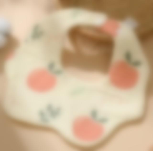 Cross-Border Six-Layer Cotton Crepe Baby Drool Bib - Pure Cotton Crinkled Gauze Marshmallow Bib