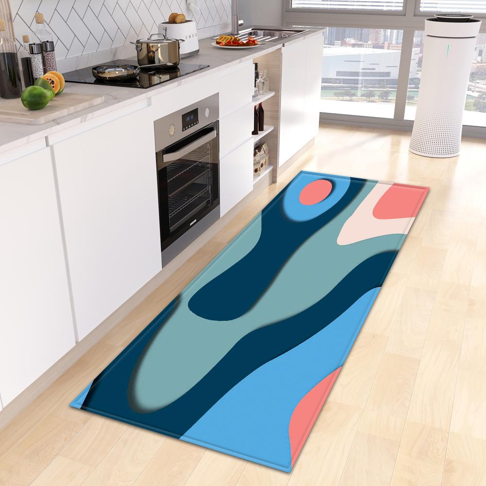 Moderne Küche Teppich Fußmatte Veranda Wohnzimmer Teppich Schlafzimmer Nachttisch Flur Boden rutschfeste Bodenmatte