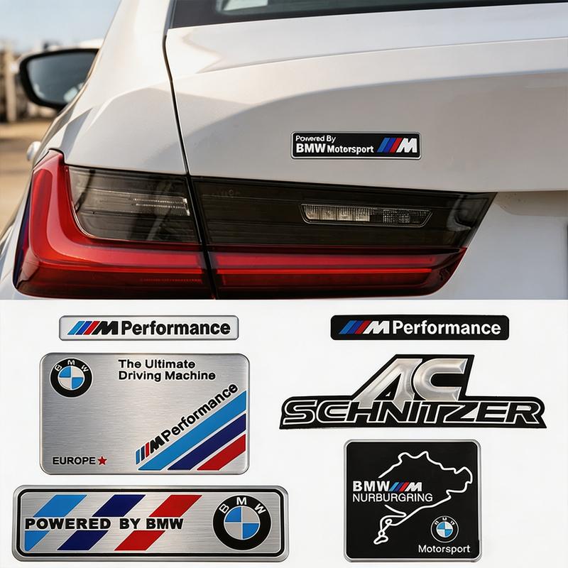 3D Aluminum Car Styling Sticker Body Trunk Decoration Decal Accessories For BMW G80 G06 G07 G42 G14 G15 G16 F82 F20 F21 F83 M2 M