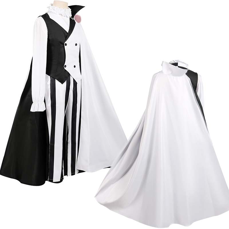 Nikolai Gogol Cosplay Costume Anime Bungou Bsd Season 4 Nikolai Cosplay Cloak Cape Uniform Suit Wig Halloween