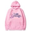 2025 new I Am Kenough letter print hooded loose sweater men's and women's hooded sweater