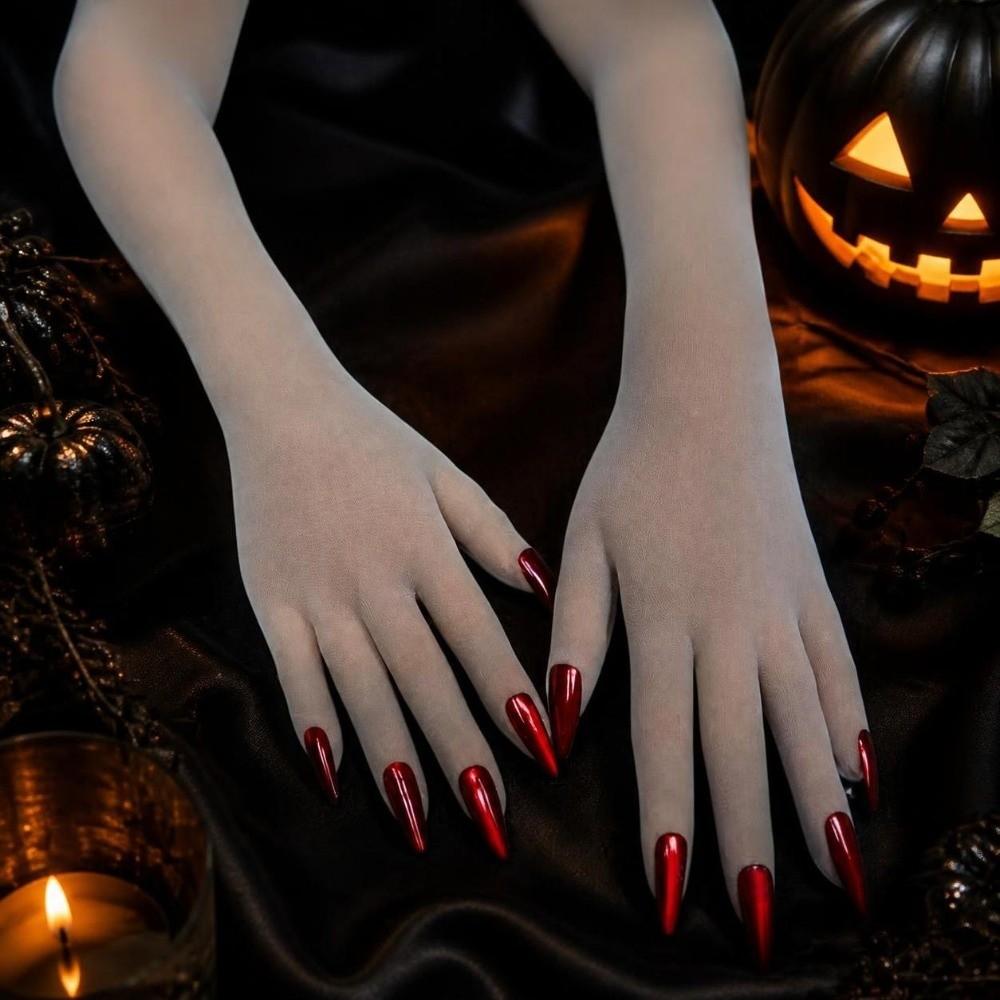 Lightweight Halloween Dress Gloves Breathable Ultra-Thin Gloves New Cosplay Gloves Prom