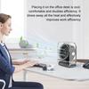 Portable Electric Fan With 100 Wind Speed Levels USB Rechargeable Quiet Fan Portable