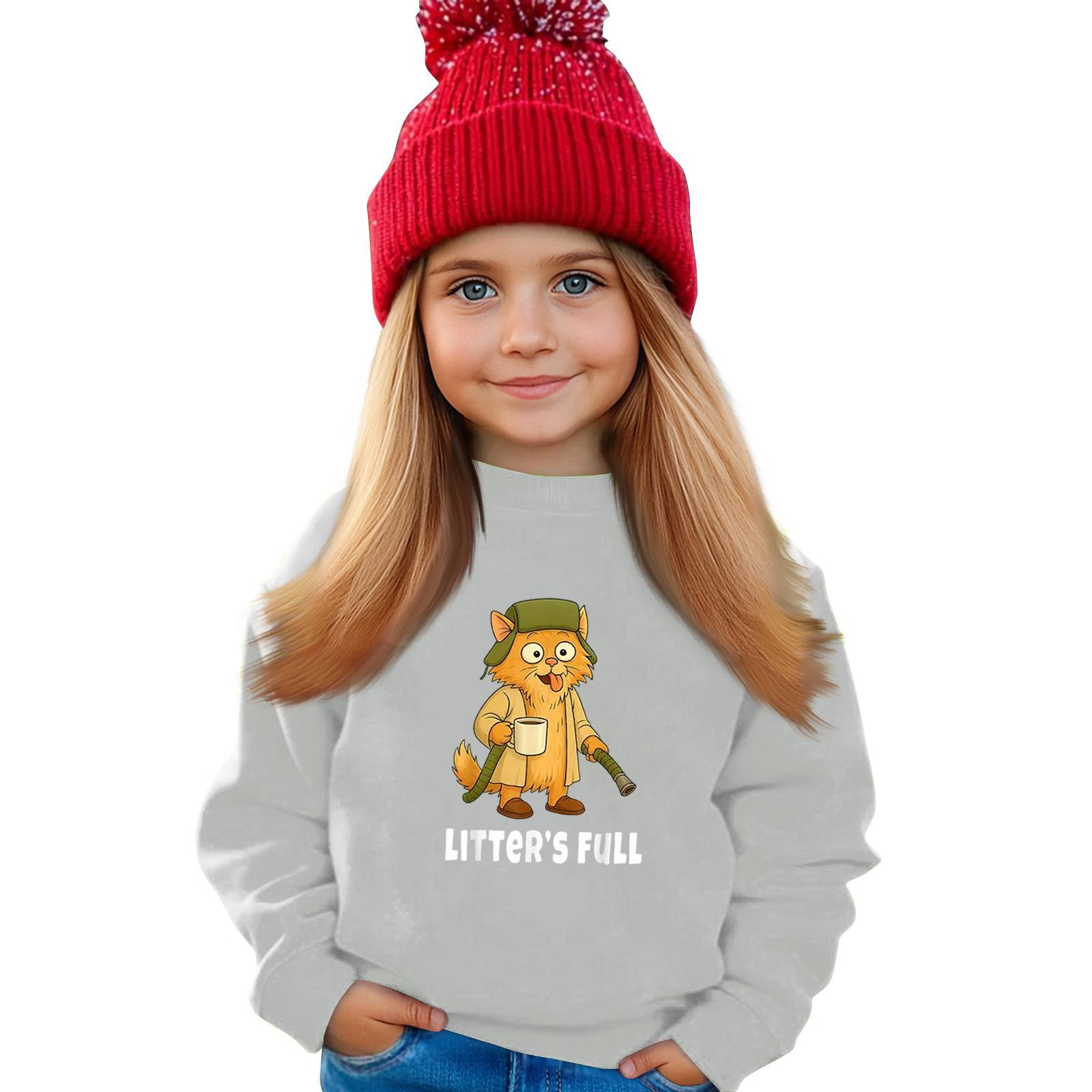 

Детский свитшот для мальчиков и девочек, спортивный свитшот с круглым вырезом, повседневный пуловер, спортивная футболка 130