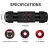Outdoor Waterproof 10Gbps Cat6A Shielded Lightning Protection Ethernet Coupler, IP68 Surge Proof Network Extender for Monitoring