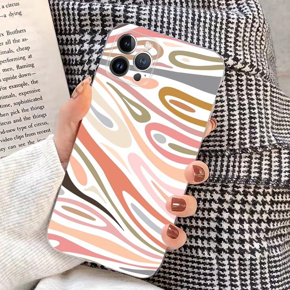 simple line design  Phone Case For iPhone 15 14 11 12 13 Mini Pro XS Max Cover 6 7 8 Plus X XR SE 2020 Funda Shell