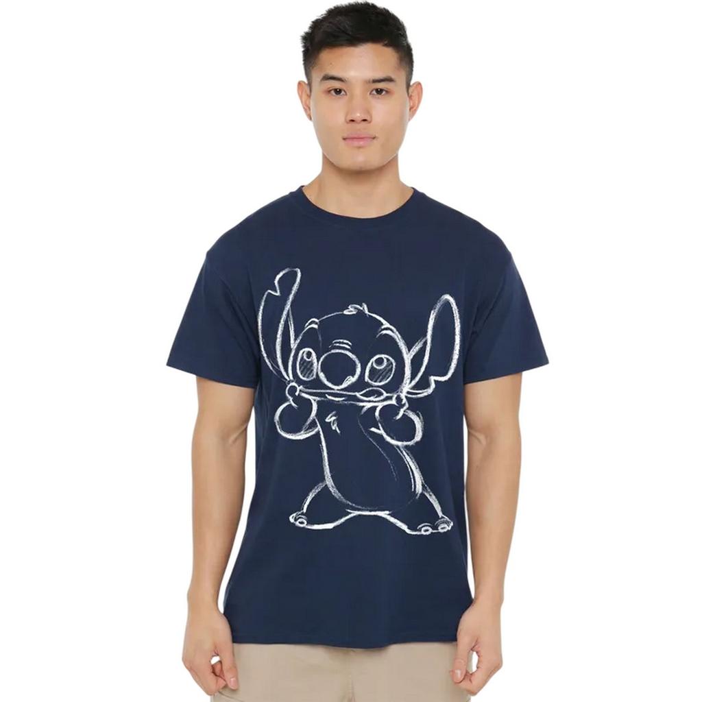 Lilo & Stitch Unisex Erwachsenen Skizzen-T-Shirt