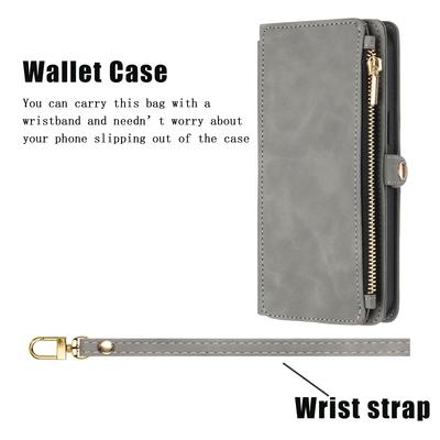 Suitable For IPhone 16 Pro Wallet Phone Case+ 15 Pro Max Diagonal Zipper Bag Anti Drop Leather Case