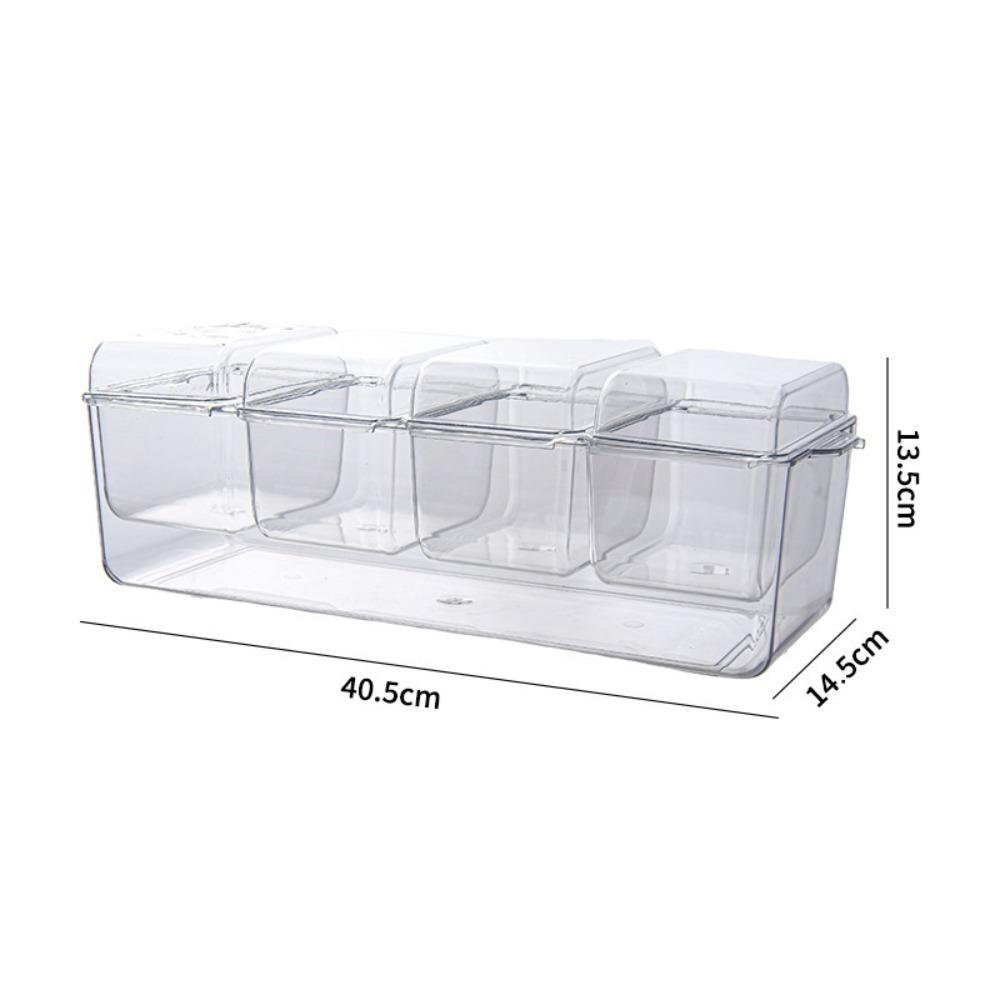 Transparent Fresh Iced Box Detachable Chilled Fruit Fresh-keeping Box New Condiment Tray