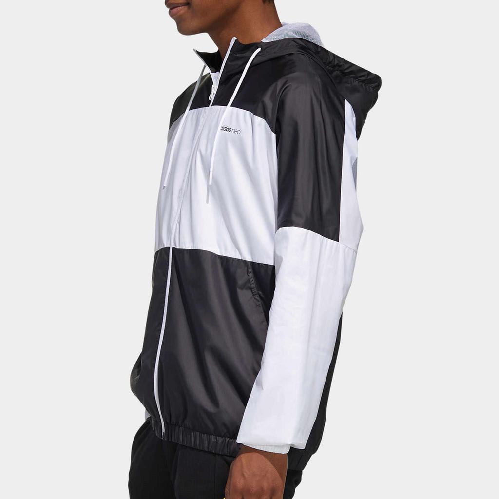 Adidas Neo Jackets Men's Black Hooded Moderate Instructor GJ8770