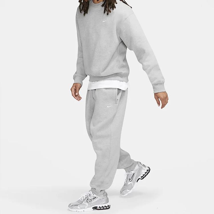 Nike Solo Swoosh Herren Fleece Jogginghose Heather Grey DA0330-063