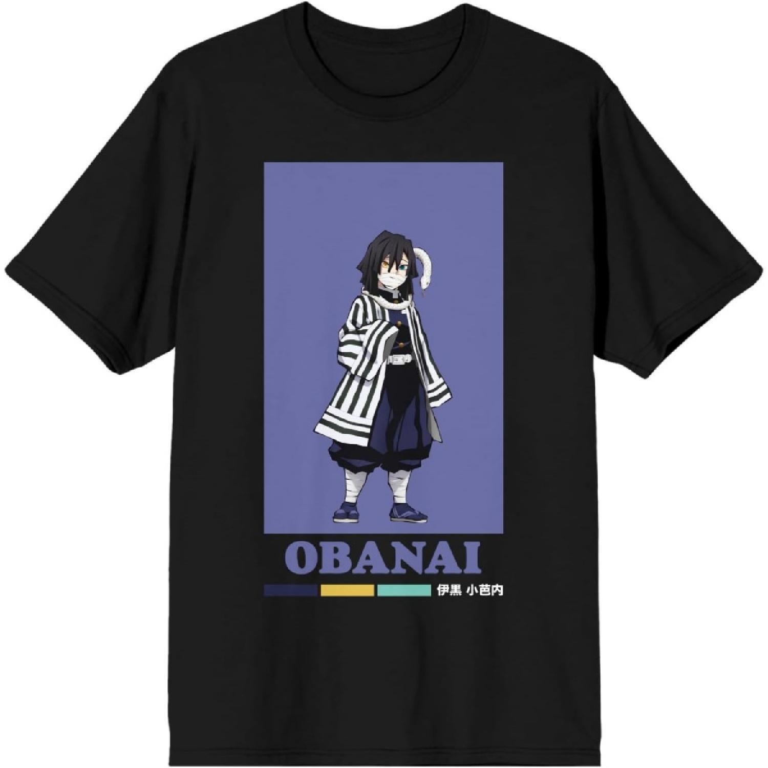 Demon Slayer Obanai Black T-Shirt S
