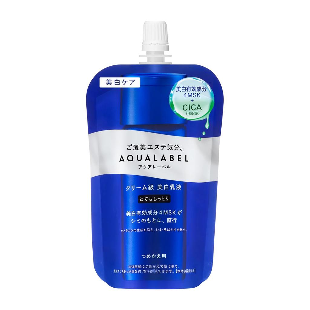AQUALABEL Treatment Milk Very Moisturizing 110mL Refill with CICA Glycylglycine 4MSK Emulsion for Whitening Released February 2012 (Brightening)