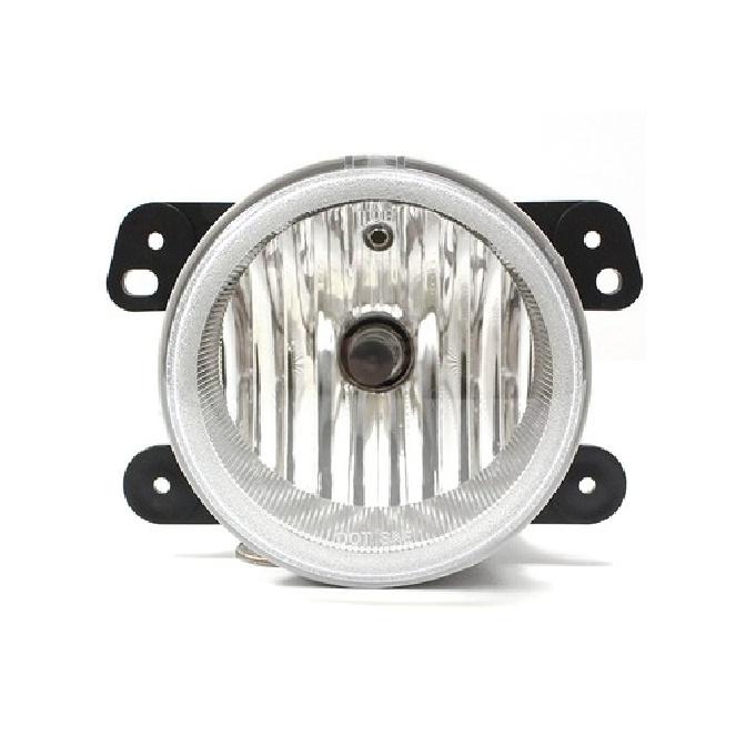 (1) Replacement Clear Lens Fog Light w/ Bulb For Jeep Wrangler Dodge Charger etc