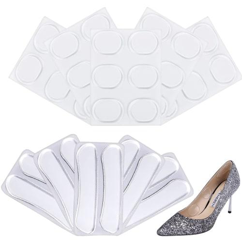 [BEAUTY PLAYER] Anti-Blister Heel Pads, Gel Cushion Insoles, 5 Pairs of Anti-Blister Cushions, 30 Convenient Anti-Blister Gel Sheets, T-Shaped Heel Pr