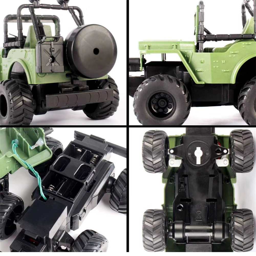2.4G 1:36 4-Channel RC Cars Rechargeable Mini Children's Toy Remote Control Car Crashworthy Off-road Vehicle Model for Kids