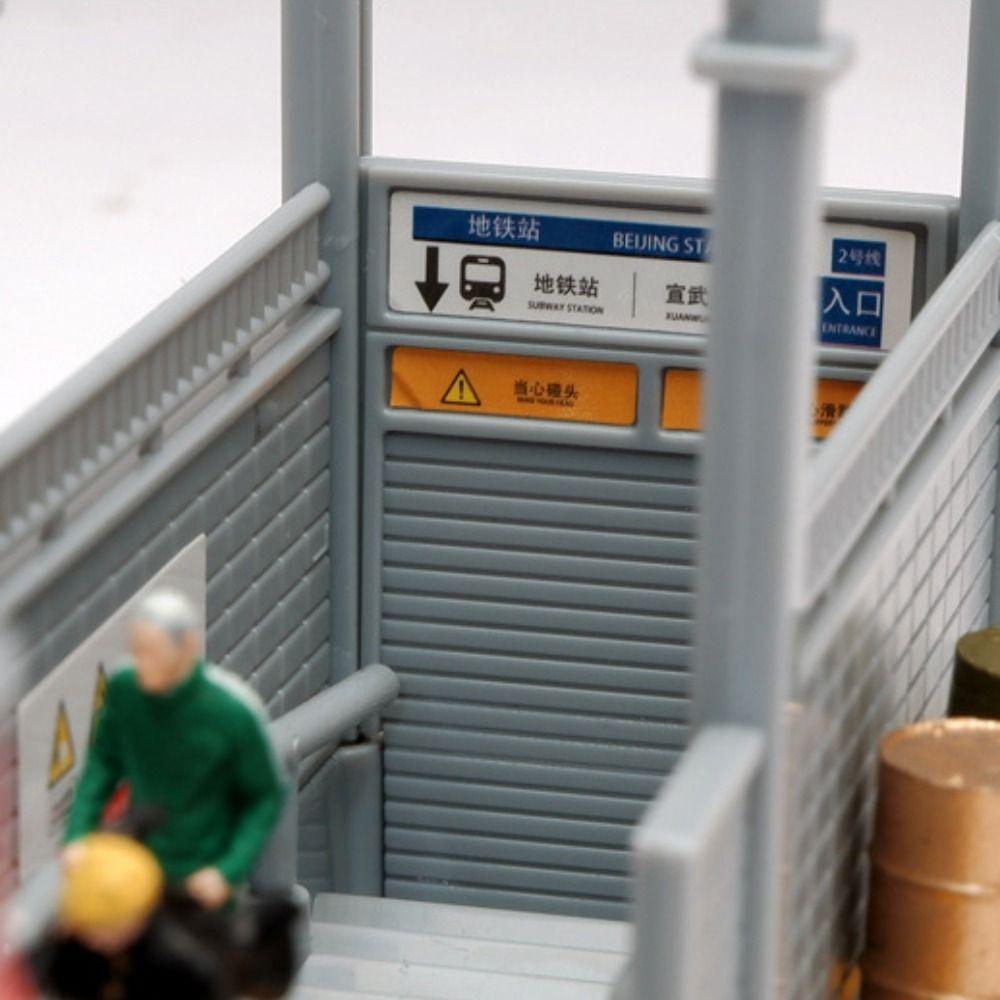Simulated Miniature Subway Station 1:64 Scale Architecture Scene Model Kids Toy