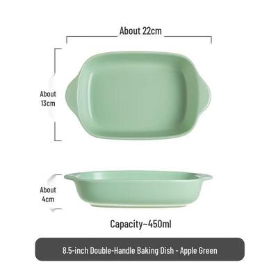 LISM Ceramic Double-Handle Baking Dish