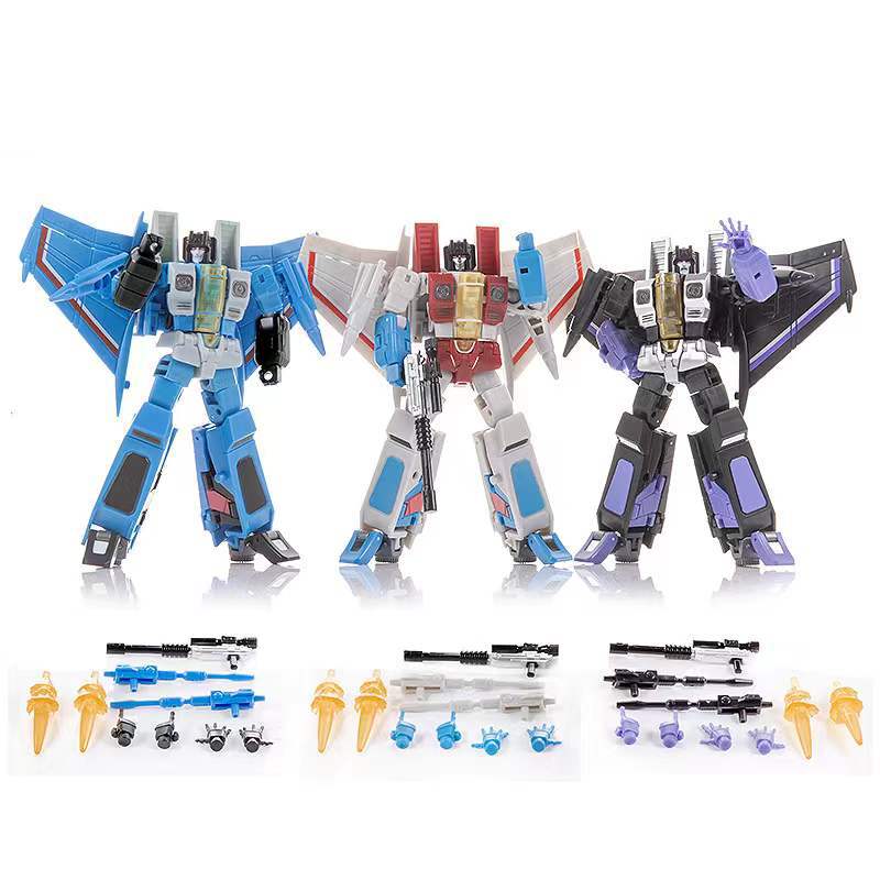 JINBAO FG04 FG0103 Transformation Toys G1 Starscream Thundercracker Skywarp F15 DS01 Anime Action Figure Model Deformation Robot