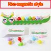 Montessori Magnetic Caterpillar Puzzles Children's Toy Color Shape Matching Logical Thinking Training Puzzle Board Game For Kids