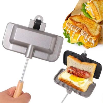 Double-Sided Sandwich Baking Pan Long Handle Sandwich Maker Sandwich Fry Pan  Kitchen Tool