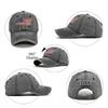 Vintage Usa Flag Embroidered Baseball Cap - Bold Lettering, Distressed Wash, Sun Protection - Trendy Dad Hat For Outdoor