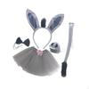 Bunny Costumes Props Kids Party Costume Suit Headband Fashion Novelty Halloween