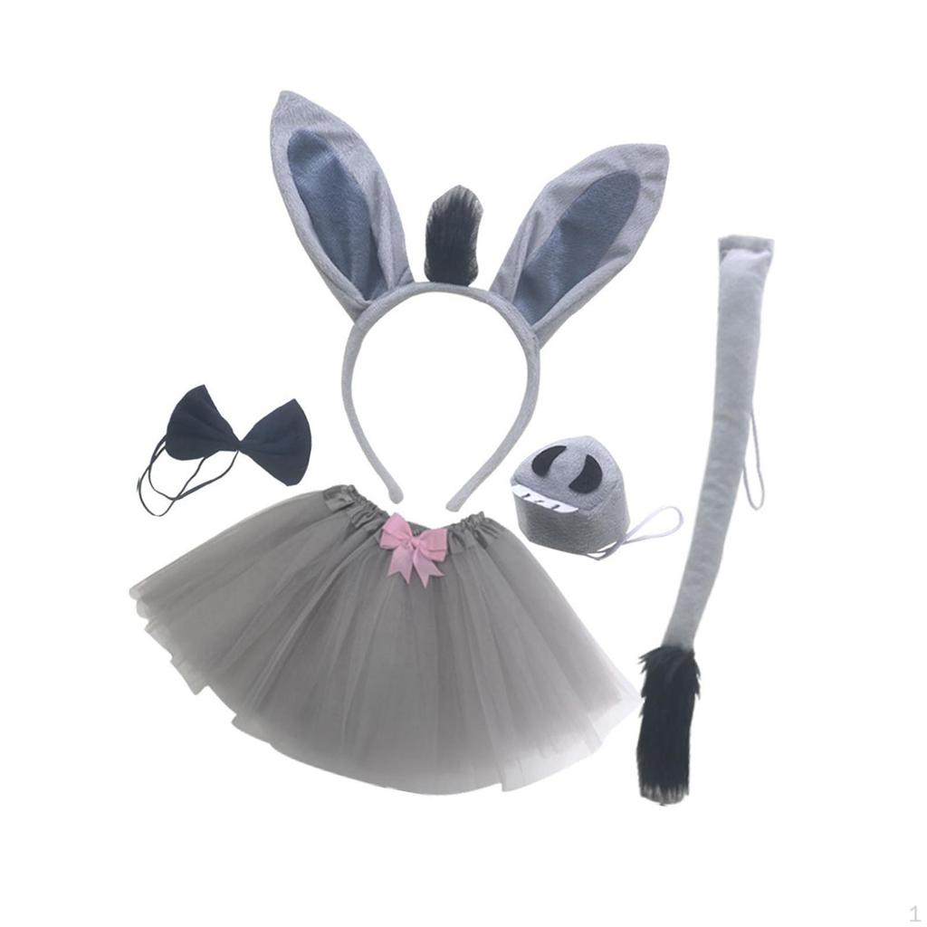 Bunny Costumes Props Kids Party Costume Suit Headband Fashion Novelty Halloween
