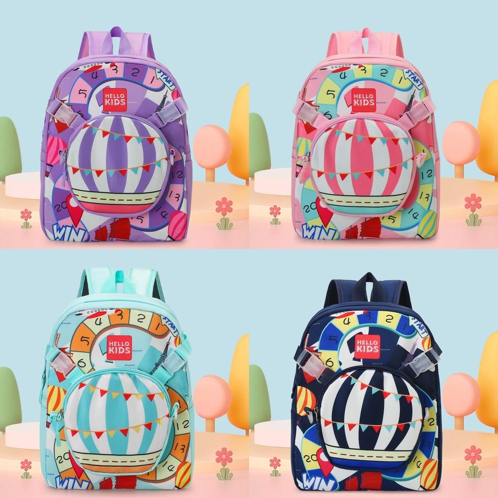 Cute Colorful And Childrens Nylon Backpack Ideal For Kindergarten With Detachable Bag