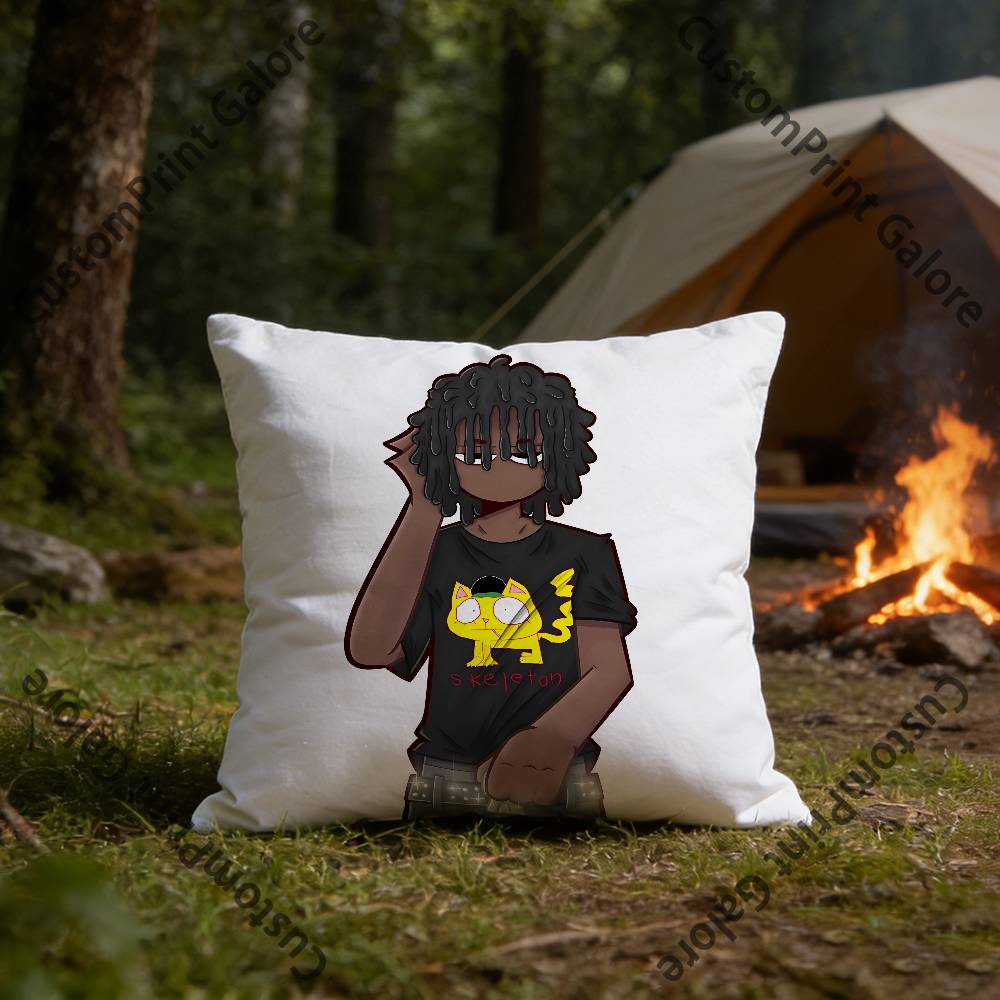 

WWifiskeleton Cat Polyester Printed Pillow Cover Square 30 35 40 45 50 55 cm Soft for Sofa Bed Car Home Decor 30x30 cm