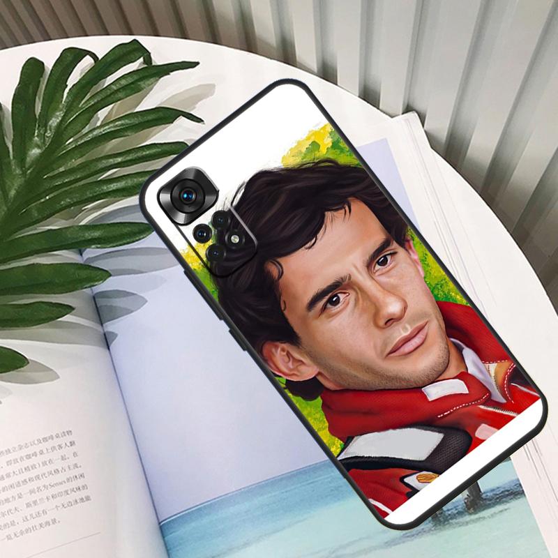 Racing Ayrton Senna Cover For Xiaomi Redmi Note 11 12 10 9 8 Pro Note 11S 10S 9S Redmi 10C 10A 9C 12C Back Case