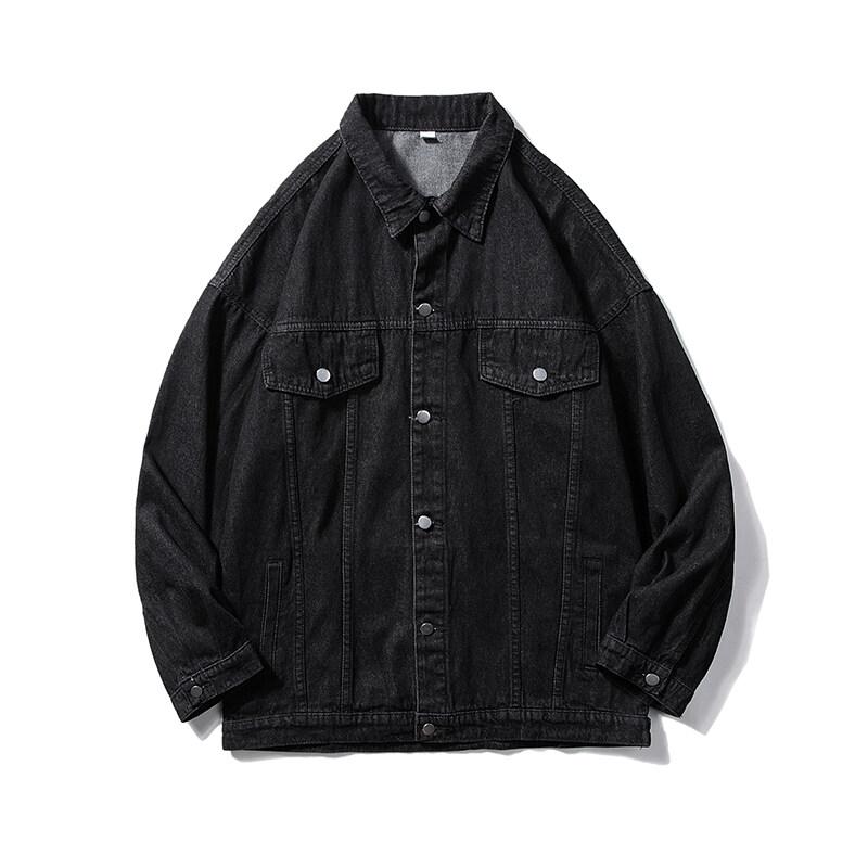 Autumn Men Jean Coats Man Black Blue Jackets Men Denim Jacket Autumn Cowboy Coats Winter Male Oversize Motorcycle Outwear