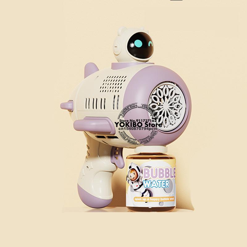 

Машина для мыльных пузырей для детей, 8-луночная машина для выдувания пузырей, автоматическая машина для выдувания пузырей со светодиодной подсветкой, машина для мыльных пузырей, летние игрушки