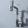 Waterfall Temperature Digital Display Basin Faucet Lift Up Down Stream Sprayer Bathroom Hot Cold Water Sink Mixer