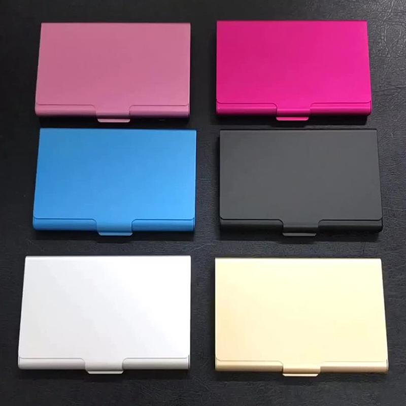 Creative Business Card Case Aluminum Alloy Card Holder Metal Box Cover Credit Men Business Card Holder Card Metal Wallet