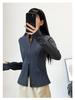 2026 Women's Yoga Jacket: New Style, Plus Velvet, Thick Warm, Long Sleeve, Stand Collar, Sport & Outdoor Fitness Top