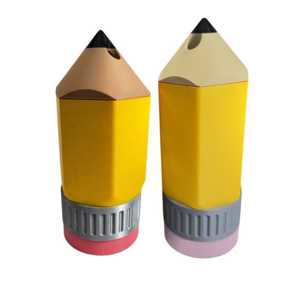 Novelty Pencil Can Holder, Insulated Sleeve for 12oz Beverage, Funny Drink Cooler for BBQ Party, Gift for Teacher Men