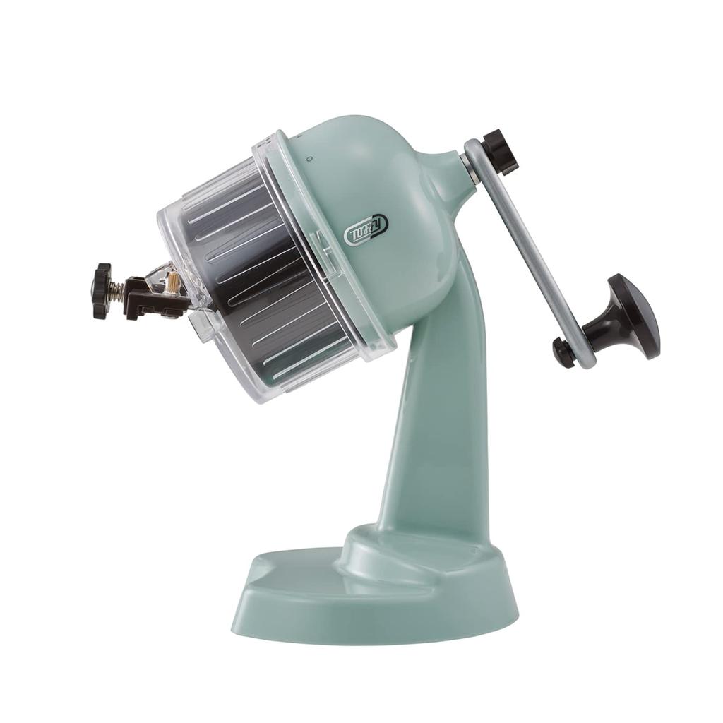 Compact Fluffy Shaved Ice Maker Manual Fluffy Smooth Crunchy Stepless Adjustment Flavored Ice Juice Milk Ice Frozen Fruit Outdoor [Toffy] K-IS10 (Pale