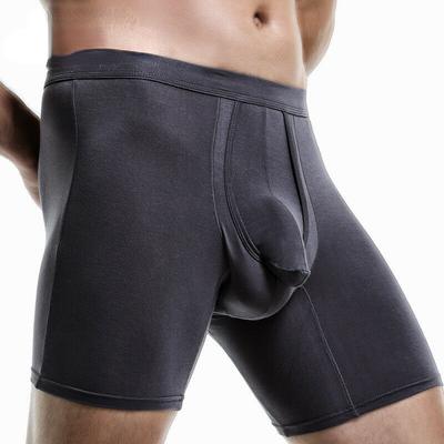 Boxeri lungi pentru bărbați cu pungă separată pentru scrot, mărime mare, pantaloni scurți sport respirabili, lenjerie intimă pentru bărbați KTB