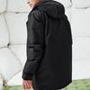 Adidas Neo Down Parka With Multiple Pockets And Hood Men Outerwear Black HF0505