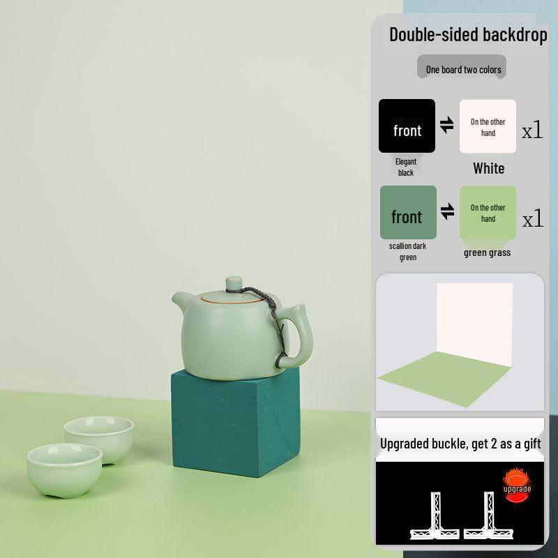 Solid Color Photography Backdrop - PVC Film for Cosmetics, Still Life, Cakes, and Food Photography Props