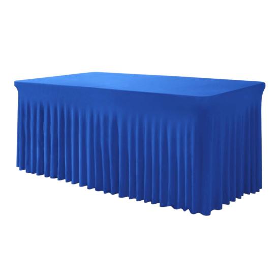 4ft 6ft Sizes Stretch Table Skirt Tutu Ruffled Tablecloth Table Cover Classroom Teacher Desk Back to School Supplies