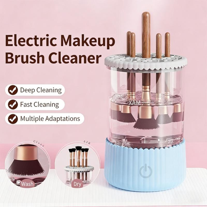 Universele Cosmetische Kwastenreiniger met Meerdere Siliconen Ringen Breed Compatibel Eenvoudige Installaties Duurzaamheid ABS