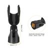 Uxcell Microphone Holder Set of 4 O.D 21mm-33mm Plastic Clip with 3/8 Metal Adapter Suitable for Small Microphones Black