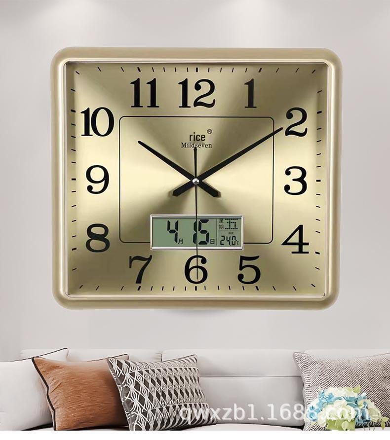 Silent Quartz Wall Clock for Living Room & Bedroom – Stylish and Simple Design